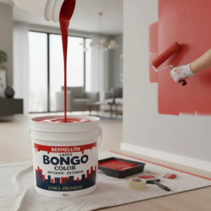 Pintura Látex Bongo Premium 10l Interior Y Exterior Bermellón