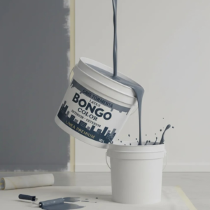 Pintura Látex Bongo Premium 10l Interior Y Exterior Gris Tormenta