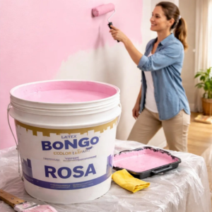 Pintura Látex Bongo Premium 10l Interior Y Exterior Rosa