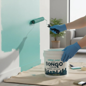 Pintura Látex Bongo Premium 10l Interior Y Exterior Cian - Verde Jade