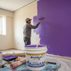 Pintura Látex Bongo Premium 10l Interior Y Exterior Violeta